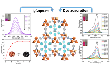 Selective adsorption of organic dyes and iodine by a two-dimensional cobalt(II) metal-organic framework 2024.100427